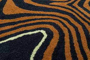 Tapis créatifs en laine tuftée à la main, couleur unie marron, antidérapant, respectueux des animaux domestiques, écologique, épaisseur personnalisée, tapis modernes - Product Image 5