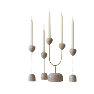 Bougeoir en bois d'acacia fait à la main pour la maison Décoration d'intérieur Accessoires de foudre Porte-bougie en bois - Product Image 6