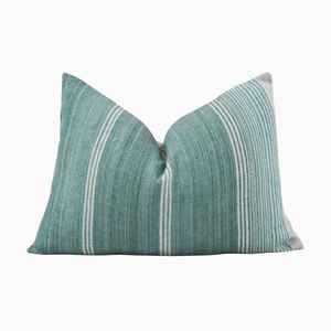 Funda de cojín Kilim de lana ligera hecha a mano 100% hecha a mano profesional patrón de rayas cuadrado tejido a mano de La India - Product Image 5