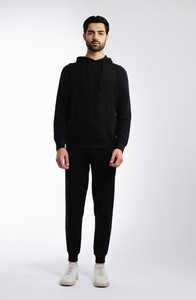 Sudadera con capucha de lana con bolsillo frontal para ropa informal, Sudadera con capucha larga de invierno para uso diario, ropa deportiva para hombres, Sudadera con capucha de moda - Product Image 3