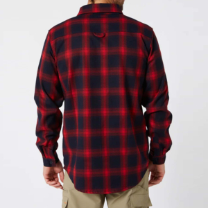 Vente en gros de chemises classiques en flanelle pour moto, ajustables sur mesure, 100% coton, vêtements de moto respirants à séchage rapide pour hommes - Product Image 2