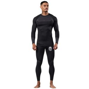 Leggings Negros para Hombre, Pantalones de Compresión Elásticos, Capa Base Deportiva para Gimnasio, Entrenamiento, Correr, Fitness y Rendimiento Deportivo - Product Image 6