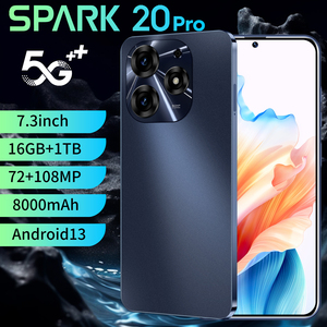 2025 Spark 20 Pro + รุ่นข้ามพรมแดน หน้าจอใหญ่ 7.3 นิ้ว HD แท้ รองรับเครือข่าย 4G ความจุ 16G+1TB สมาร์ทโฟนเล่นเกม รองรับภาษาอังกฤษทั่วโลก - Product Image 3