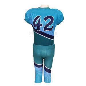 Uniforme de fútbol americano de color liso de diferentes estilos, cómodo uniforme de fútbol americano de secado rápido - Product Image 2