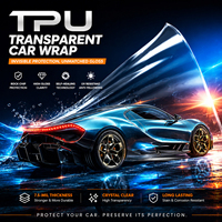 Film de protection de peinture PPF transparent en TPU de haute qualité, auto-réparateur, hydrophobe, anti-rayures, film de protection de carrosserie automobile