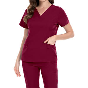 Meilleures ventes OEM de blouses pour hôpitaux pour femmes, combinaison col en V, uniforme d'infirmière personnalisé pour les vêtements d'hôpitaux - Product Image 2