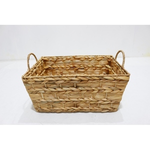 Cestas de Almacenamiento Tejidas con Asa, Organizadores, Cajas Decorativas, Cestas de Mimbre, Cestas de Ratán Sintético para Almacenamiento - Product Image 6