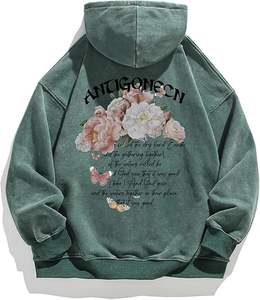 Sudadera con Capucha con Estampado del Logotipo de Stock Angel, 360 g/m², Felpa Francesa, 100% Algodón, Lavada al Ácido, Estilo Vintage, Talla Grande - Product Image 5