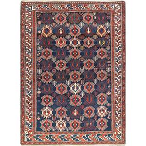 Kiaan Blue Hand Knotted Wool <b>Rugs</b> Paem-301 Geometric Abstract <b>Boho</b> Design Rectangle Hallway Home <b>Rug</b> Room <b>Rug</b> Jaipur <b>Rugs</b> US - Product Image 1