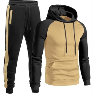 Kandari Sports Supply Premium Quality Pullover Hood y Gym Sweatpants Conjunto de chándal de dos piezas para hombre - Product Image 1