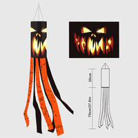 Décoration d'extérieur pour Halloween : Diables, citrouilles et fantômes suspendus, décoration de scène pour fête d'Halloween