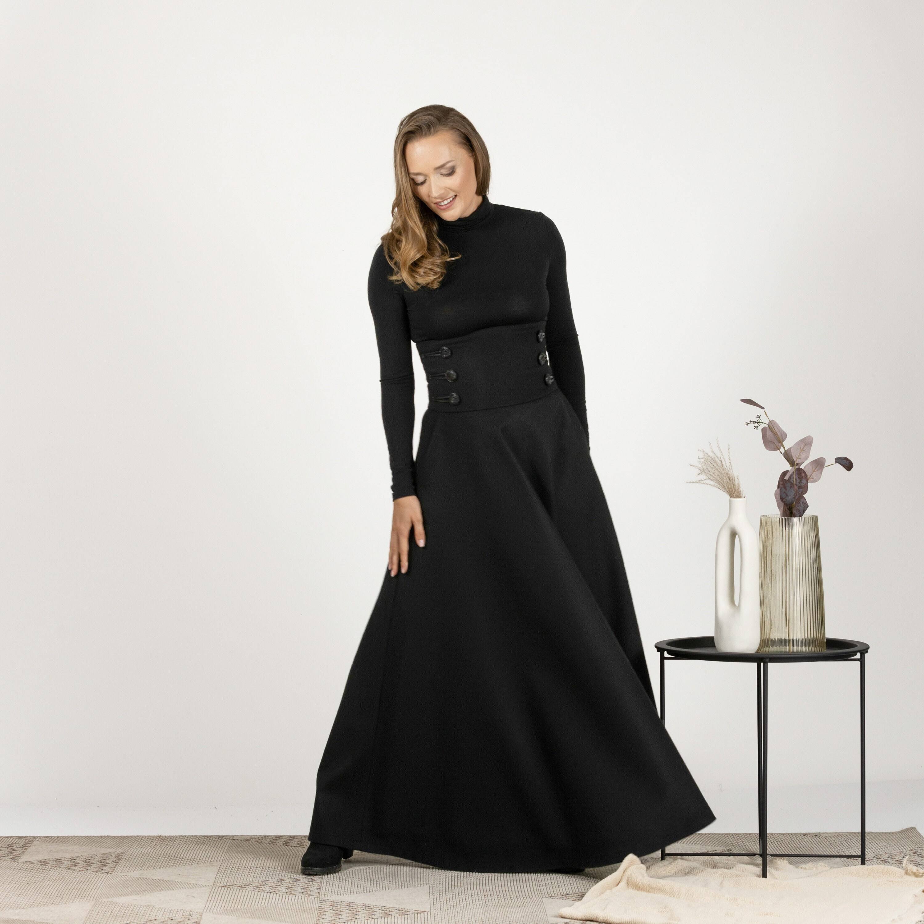 Alibaba Women's Maxi Skirts Vintage Vintage High Waist