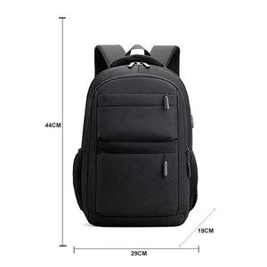 Mochila personalizable para ordenador portátil con carga USB para chicas, bolsa de viaje impermeable para ordenador portátil, cremallera de Material para negocios, deportes informales - Product Image 2
