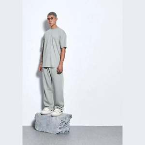 T-shirt surdimensionné de haute qualité en jersey polyester/coton respirant et lourd pour hommes avec logo personnalisé et impression numérique - Product Image 2