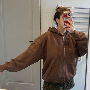 Sudaderas con Capucha y Cremallera para Mujer, de Algodón Grueso y Felpa, Personalizadas, Transpirables, Estilo Urbano, Nueva Moda - Product Image 3