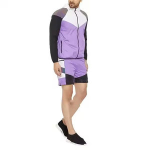 <b>Shorts</b> Set Custom Made Mens Set <b>Zip</b> Up Polyester Nylon Two Piece Comfortable To Wear Breathable Windbreaker <b>Short</b> Set Men - Product Image 4