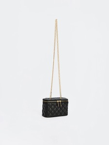OEM ODM Private Label Custom Logo Women's Black Quilted Chain Crossbody Bag Mini <b>Vanity</b> <b>Box</b> Bag PU Leather Shoulder Purse - Product Image 3
