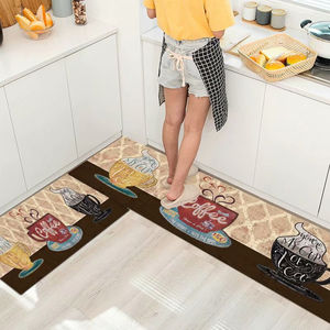 ชุดพรมครัวแบบกำหนดเอง ใช้งานได้จริง กันลื่น ด้านล่างลายจุดแปลกตา ดูแลรักษาง่าย ผ้าคริสตัลฟลีซด้านบน วัสดุโพลีเอสเตอร์กำมะหยี่ - Product Image 6