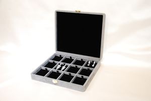 12 rejillas rectangulares de almacenamiento de accesorios personales organizador de pendientes cajas de joyería - Product Image 2