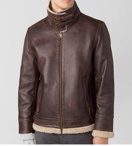 Chaqueta de cuero para hombre de diseño superior 100% de alta calidad con forro edredón de manga completa a un precio razonable diseño personalizado disponible - Product Image 2