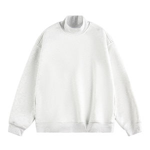 Fabricante de Sudaderas, Venta al por Mayor, Sudaderas Personalizadas Vintage de Mezcla de Algodón con Cuello Alto para Hombre y Mujer - Product Image 4