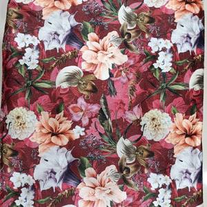 Tissu d'impression numérique en velours polyester exclusif à 100%, couleurs vives de haute qualité, doux et durable, parfait pour la maison. - Product Image 1