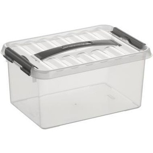 Plastic <b>Storage</b> Box 30x14x20cm Transparent A5 6L Sunware Q-Line - Product Image 1