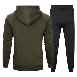 Conjunto de chándal de lana de algodón personalizado para hombre, Sudadera con capucha extragrande elegante y joggers para ropa de calle, gimnasio y moda informal - Product Image 4