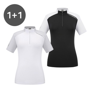 เสื้อยืดผู้หญิงแอร์ เมาน์เทน ฮาล์ฟ ซิป 1+1 - Product Image 1