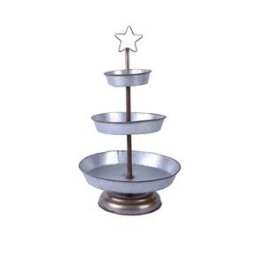 New Trending Classic Design Top Quality Metal Iron Galvanized Cake <b>Stand</b> Handmade <b>Cupcake</b> Display Customized Size Shape Colour - Product Image 4