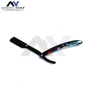 Navaja de Afeitar Recta de Barbero Hecha a Medida de Alta Calidad, Navaja Plegable Profesional para Barberos - Product Image 6