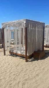 Fabricante de Confianza de Sombrilla de Macramé y Algodón de Crochet Bohemio Hecha a Mano con Flecos para Uso en Resorts de Playa y Jardín - Product Image 2