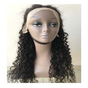 Peluca de cabello humano rizado de 13x4, pelo rizado Natural sin procesar con cutícula y malla Frontal - Product Image 1