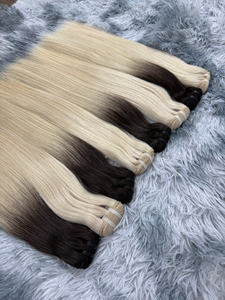 Premium suave sedoso vietnamita a granel al por mayor virgen Remy doble trama cinta extensiones de cabello humano queratina aspecto Natural - Product Image 5