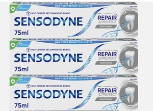 Sensodyne Repair & Protect Whitening <b>Toothpaste</b> 75ml X 5 Expiry 2027 - Product Image 5