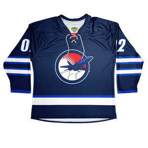 Maillot de hockey sur glace élégant et personnalisé avec un matériau évacuant l'humidité et une qualité durable - Product Image 3