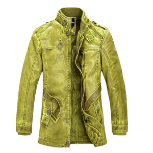 Chaquetas de cuero para hombre más vendidas Venta personalizada de alta calidad impermeable transpirable Ecológico Chaquetas de cuero para hombre más populares - Product Image 4