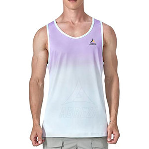 Venta directa de fábrica, camiseta sin mangas de verano para hombre de talla grande, ropa deportiva informal de punto transpirable para actividades al aire libre - Product Image 1
