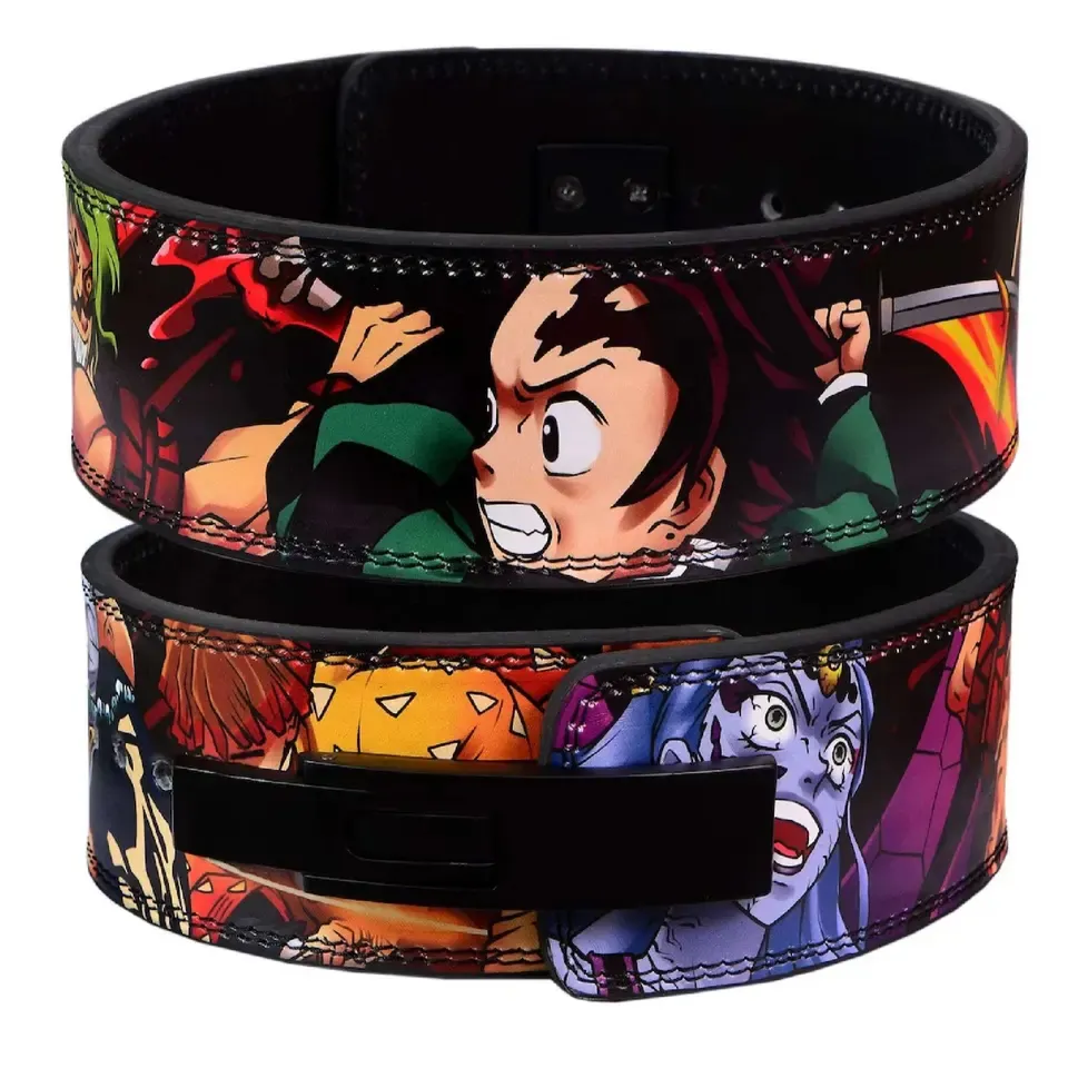 OEM Beliebte Qualität Großhandel Gym Fitness 13mm Gewichtheben Sublimation gürtel Powerlifting Gürtel Anime