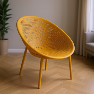 RAVELLO Fauteuil en polypropylène PP 850 couleur moutarde pour la collection Amicasa Chic Home Chair - Product Image 3