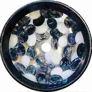 Cuenco de resina negra Lavabo en color negro con lavabo Cuenco de madera y resina Online al mejor precio Tamaño personalizado Hecho EN LA India - Product Image 1