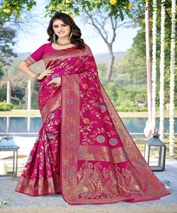 Nouveau attrayant riche Look fête porter lourd broderie Net Saree avec chemisier pièce femmes indiennes portent bas prix en gros Surat vêtement - Product Image 6
