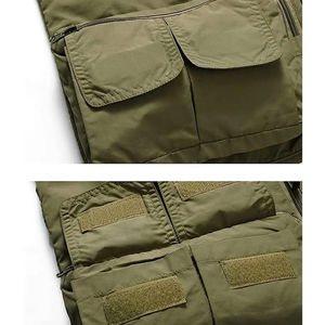 Gilets cargo utilitaires sans manches à poches multiples pour hommes et femmes derniers modèles OEM pour hommes à vendre gilet cargo respirant pour le travail - Product Image 6