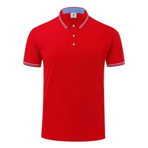 Meilleur prix pour hommes élégant anti-rides à manches courtes pour T-Shirt uniforme couleur unie unisexe polos d'entreprise 100% coton - Product Image 2