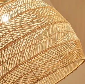 Bán buôn handmade Trung Quốc ven biển tre đèn Shades bao gồm khung Mặt dây treo đèn sản phẩm mới-mây giấy New Zealand - Product Image 3