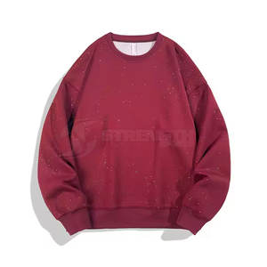 Felpa da Uomo con Strass Luccicanti, Manica Lunga, Moda Streetwear per Uso Quotidiano e Serale - Product Image 6