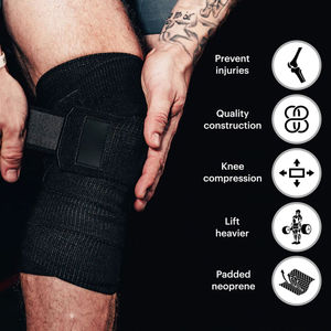 Bandages de genou en néoprène de qualité supérieure unisexe, respirants, dernier design pour l'entraînement et la musculation, faible MOQ, OEM personnalisé - Product Image 6