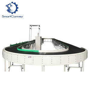 90 derece ağır parsel boşaltma bant konveyör ile <span class=keywords><strong>PVK</strong></span> malzeme - Product Image 5