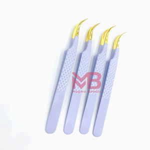 Pince à épiler pour extensions de cils tendance en acier inoxydable, longueur standard, pour salon de beauté, avec manche personnalisé et emballage sur mesure - Product Image 5
