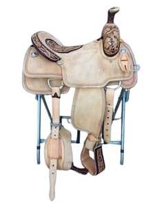 Silla de Montar para Caballo 100% Premium, Silla de Exhibición Occidental de Alta Calidad, Cuero, Estilo Personalizado, Color, Tamaño, Origen India, Hecha al Mejor Precio - Product Image 5